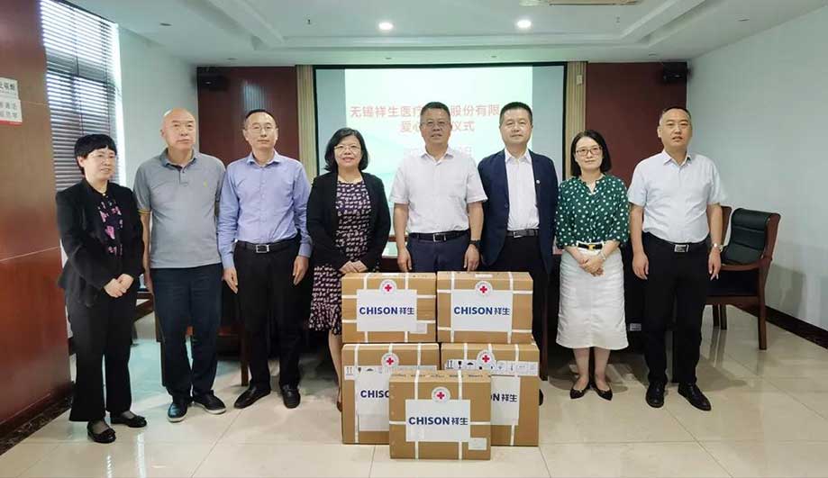 近170万！ag贵宾厅医疗向梁溪区卫健委捐赠爱心物资！